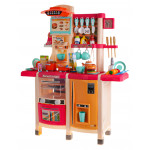 Detská kuchynka s funkciou svetla a zvuku 65 prvkov - ružová